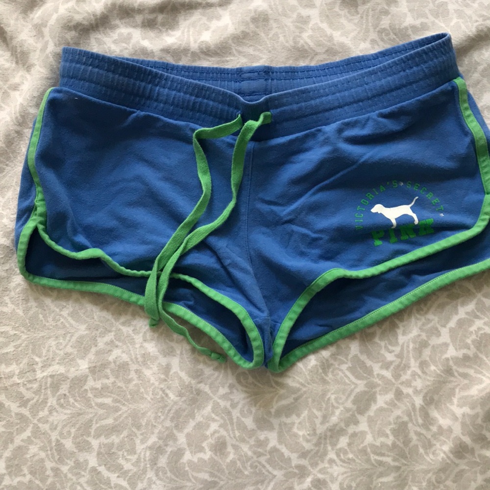 Blue and green Victoria’s Secret shorts